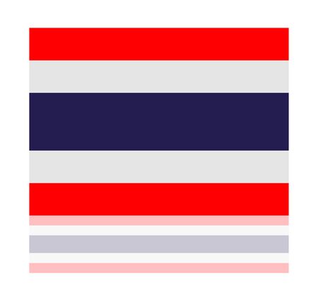 reflection flag thailandのイラスト素材