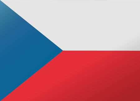 reflection flag czechのイラスト素材