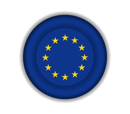 button flags european unionのイラスト素材