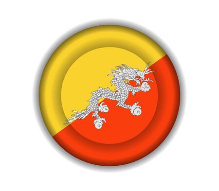 button flags bhutanのイラスト素材