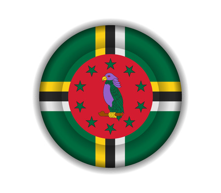 button flags dominicaのイラスト素材