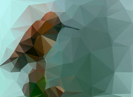 low poly background birdのイラスト素材