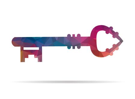 low poly wrench iconのイラスト素材