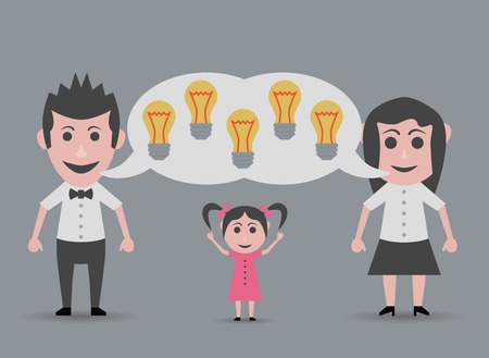 family talking dolls ideasのイラスト素材