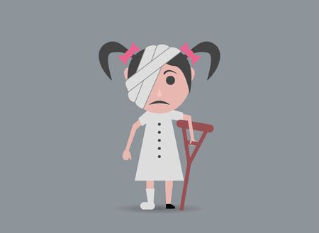 sick girl dollのイラスト素材