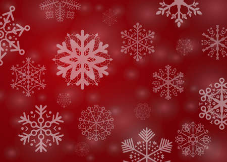 red snowflakes backgroundのイラスト素材