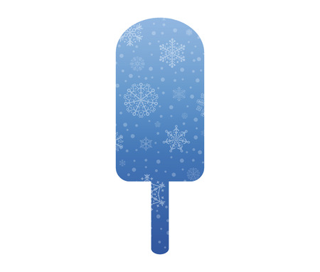 frozen christmas icon with snowのイラスト素材