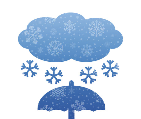 snow christmas icon with snowのイラスト素材
