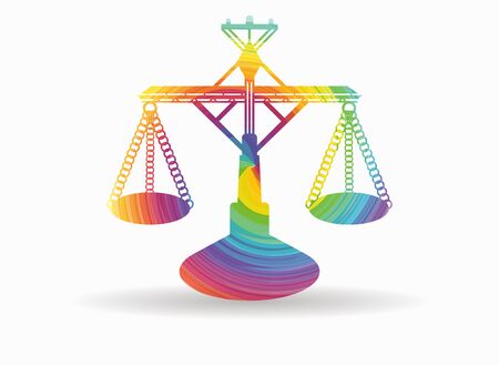 balance colorful iconのイラスト素材