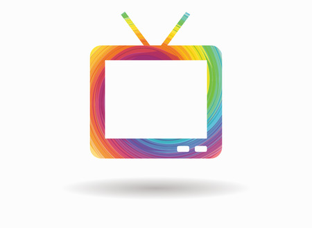 tv colorful iconのイラスト素材