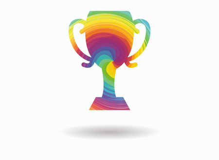 cup champion colorful iconのイラスト素材