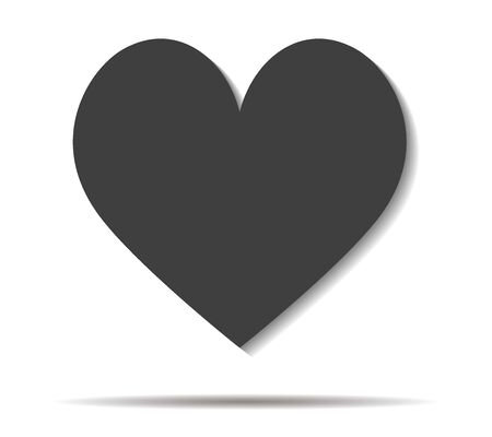 love double shadow icon vectorのイラスト素材