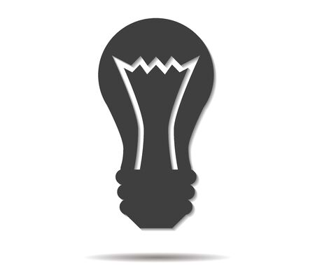 idea double shadow icon vectorのイラスト素材