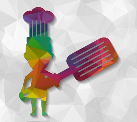 chef low polyのイラスト素材