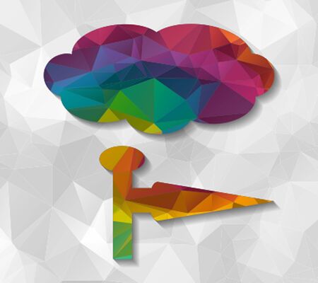 wind low polyのイラスト素材