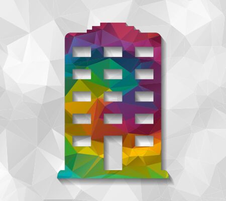 building low polyのイラスト素材