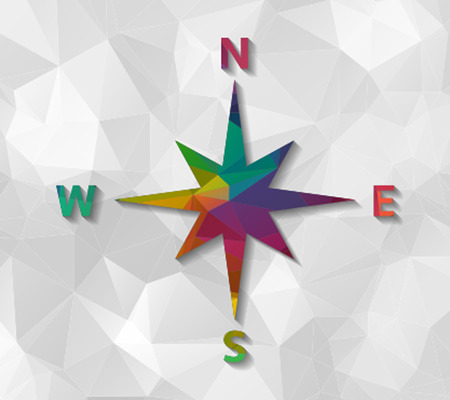 compass low polyのイラスト素材