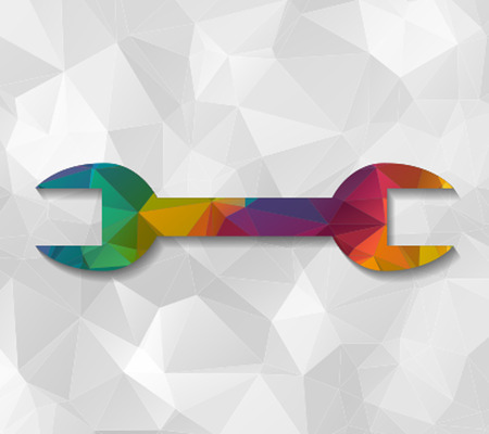 spanner low polyのイラスト素材