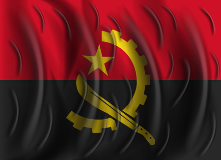 angola wind flagのイラスト素材