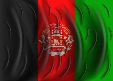 afghanistan wind flagのイラスト素材