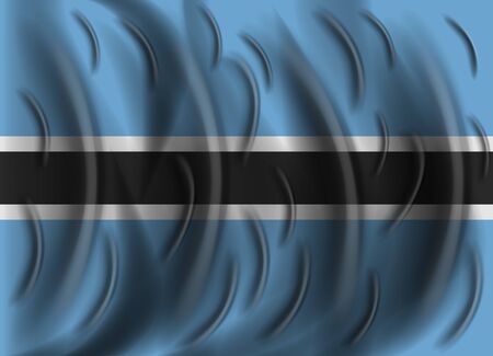 botswana wind flagのイラスト素材