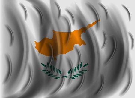 cyprus wind flagのイラスト素材