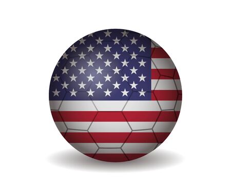 united states soccer ballのイラスト素材
