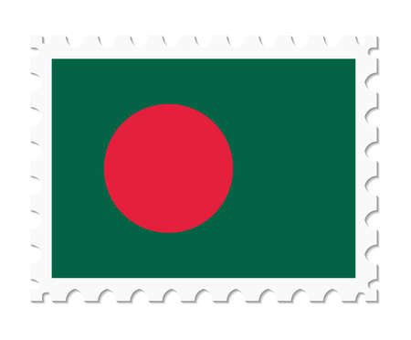 stamp flag bangladeshのイラスト素材