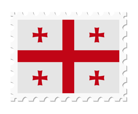stamp flag georgiaのイラスト素材