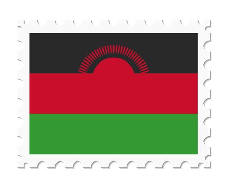 stamp flag malawiのイラスト素材