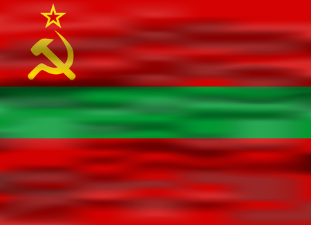 realistic flag transnistriaのイラスト素材