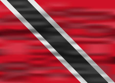 realistic flag trinidad and tobagoのイラスト素材