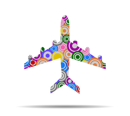 airplane circles icon vectorのイラスト素材