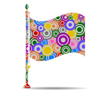 flag circles icon vectorのイラスト素材