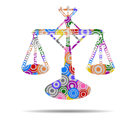 balance circles icon vectorのイラスト素材