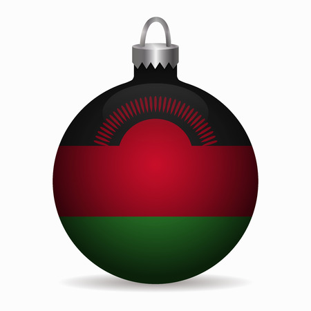 malawi flag christmas ball vectorのイラスト素材
