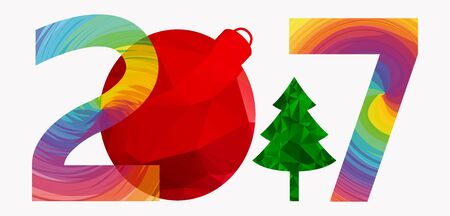 2017 background new years abstractのイラスト素材