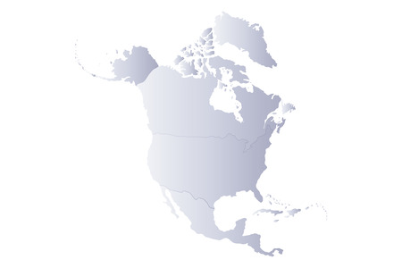 map north america grayのイラスト素材