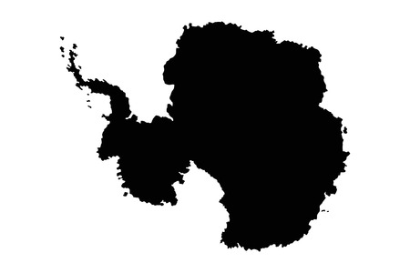 Map antarctic silhouetteのイラスト素材