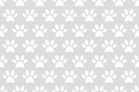 Footprints seamless wallpaper whiteのイラスト素材