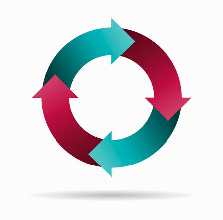 arrows business iconのイラスト素材