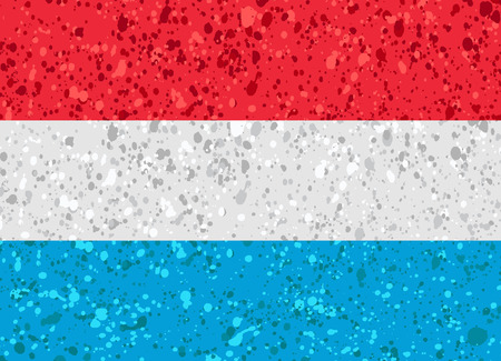 Luxembourg flag grunge illustrationのイラスト素材