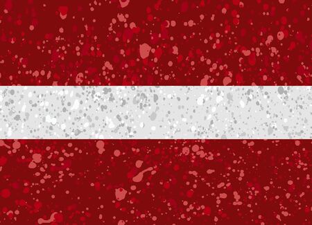 Latvia flag grunge illustrationのイラスト素材
