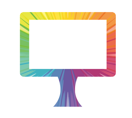 display multicolored abstract iconのイラスト素材