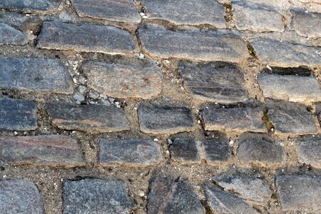 Cobble Stone Street Abstractの写真素材