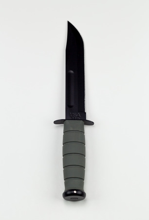 military combat knife vertical  ka-bar editorialのeditorial素材
