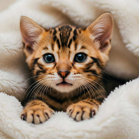 Lovely and cute baby kittenの素材