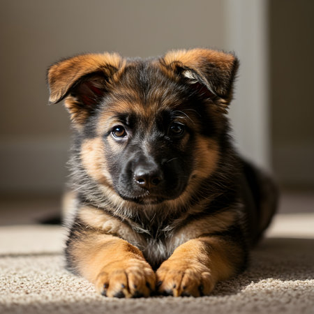 Lovely and cute baby puppyの素材