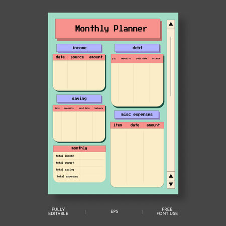 Modern user interface for web sites and mobile applications in flat style.のイラスト素材