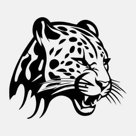 leopard logo vector illustration designのイラスト素材